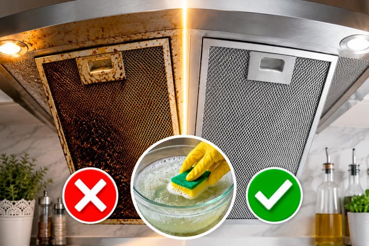 Como limpar o filtro do exaustor: truque simples para eliminar gordura e maus odores