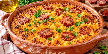 Arroz de Forno à Moda Antiga: receita tradicional, soltinha e cheia de sabor