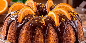 Bolo de Laranja e Chocolate: receita húmida, aromática e irresistível