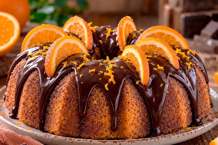 Bolo de Laranja e Chocolate: receita húmida, aromática e irresistível