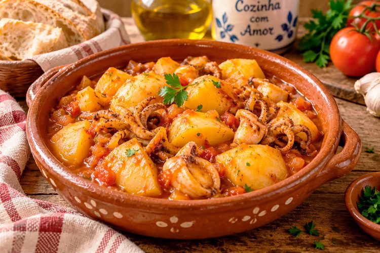 Chocos guisados com batatas: uma receita tradicional, reconfortante e cheia de sabor