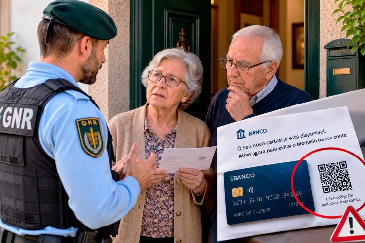 GNR alerta para nova burla: carta com cartão bancário falso pode roubar dinheiro e dados GNR alerta para nova burla: carta com cartão bancário falso pode roubar dinheiro e dados
