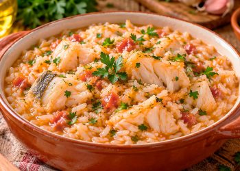 Arroz de bacalhau tradicional: receita antiga