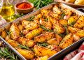 Batatas assadas no forno com colorau