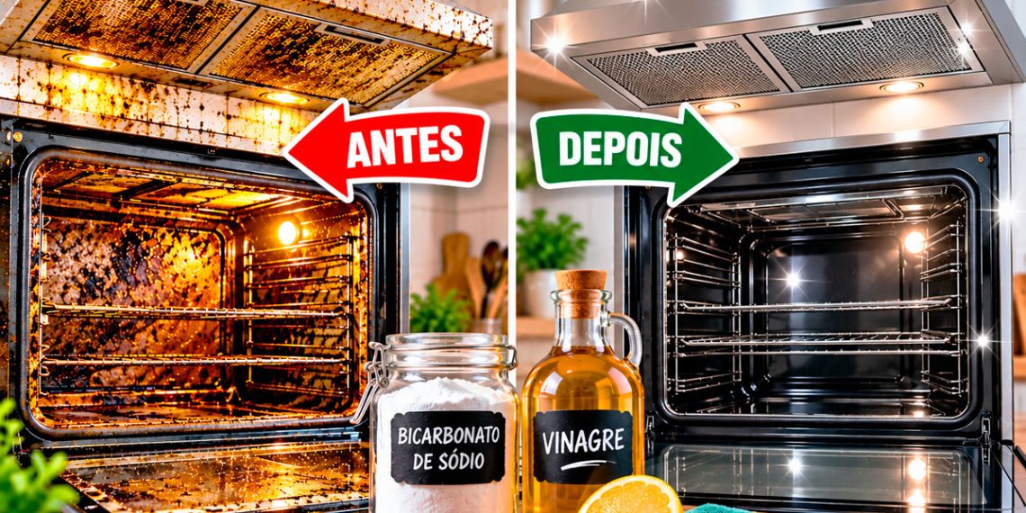 Bicarbonato de sódio e vinagre: o truque caseiro para limpar o forno e o exaustor sem esforço