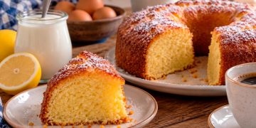 Bolo de Iogurte húmido e fofo: receita fácil e caseira