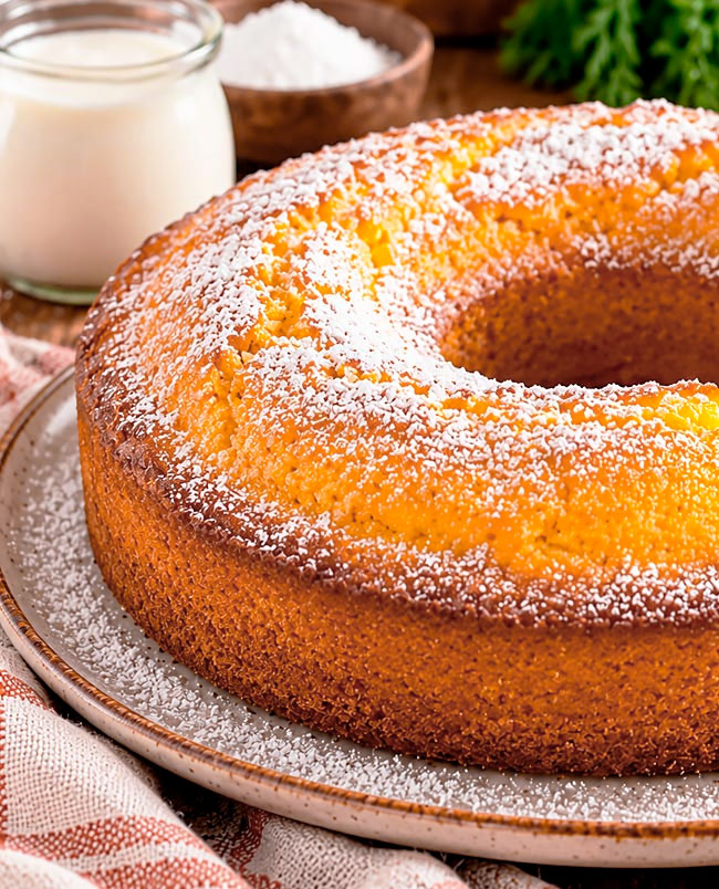 Bolo de Iogurte e Cenoura