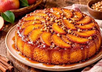 Bolo de Maçã caramelizado