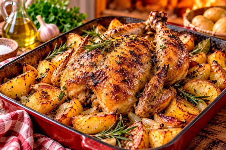Frango assado no forno à moda antiga: todos os segredos para o sucesso Frango assado no forno à moda antiga: todos os segredos para o sucesso