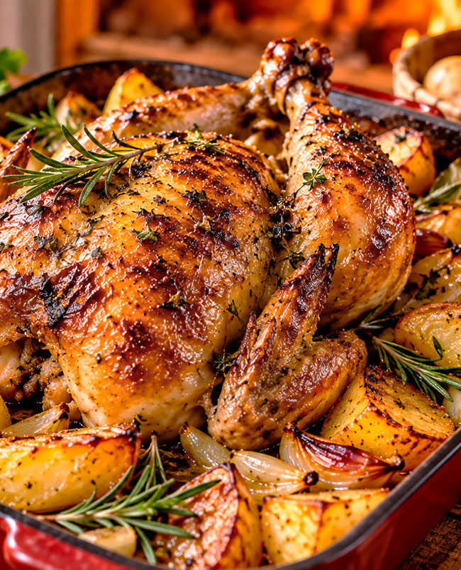 Frango assado no forno à moda antiga: todos os segredos para o sucesso Frango assado no forno à moda antiga