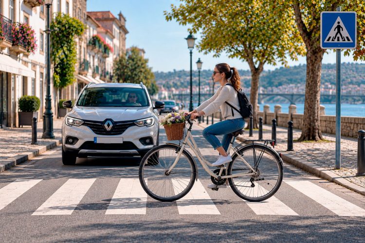 Um ciclista pode atravessar a passadeira montado? Saiba o que diz o Código da Estrada