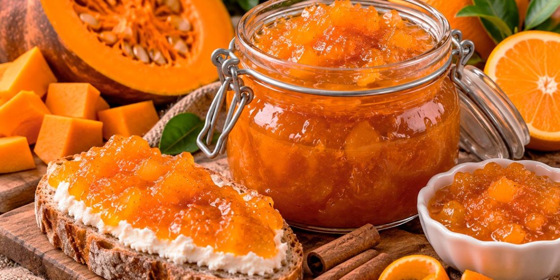 Compota de abóbora com canela e laranja: receita tradicional, cremosa e aromática