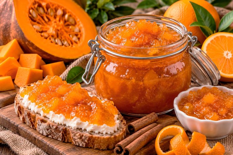 Compota de abóbora com canela e laranja: receita tradicional, cremosa e aromática