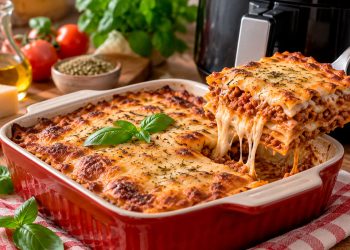 Lasanha na Air Fryer: receita fácil, cremosa e gratinada