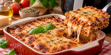 Lasanha na Air Fryer: receita fácil, cremosa e gratinada