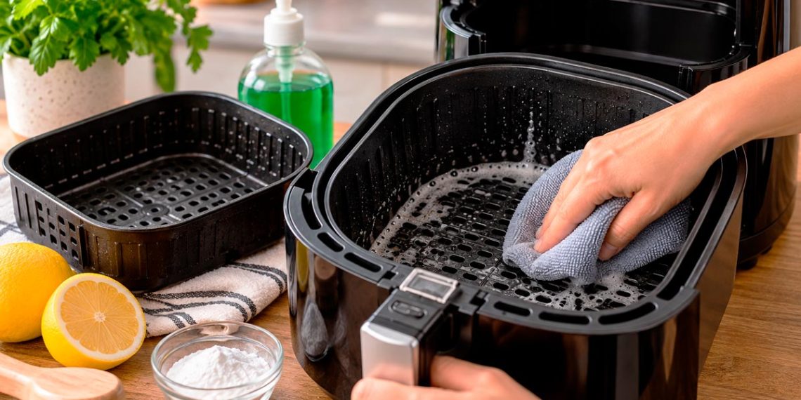 Como limpar a Air Fryer: guia completo para eliminar gordura e maus cheiros