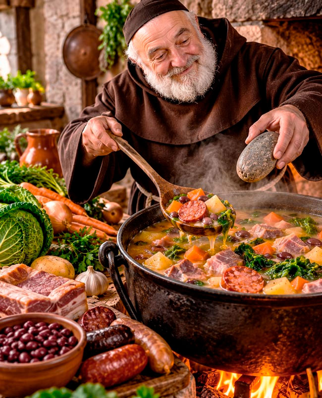 Sopa da Pedra à moda antiga