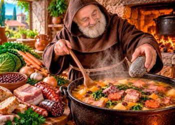 Sopa da Pedra à moda antiga: a receita tradicional de Almeirim e a lenda do frade