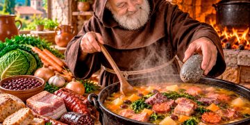 Sopa da Pedra à moda antiga: a receita tradicional de Almeirim e a lenda do frade