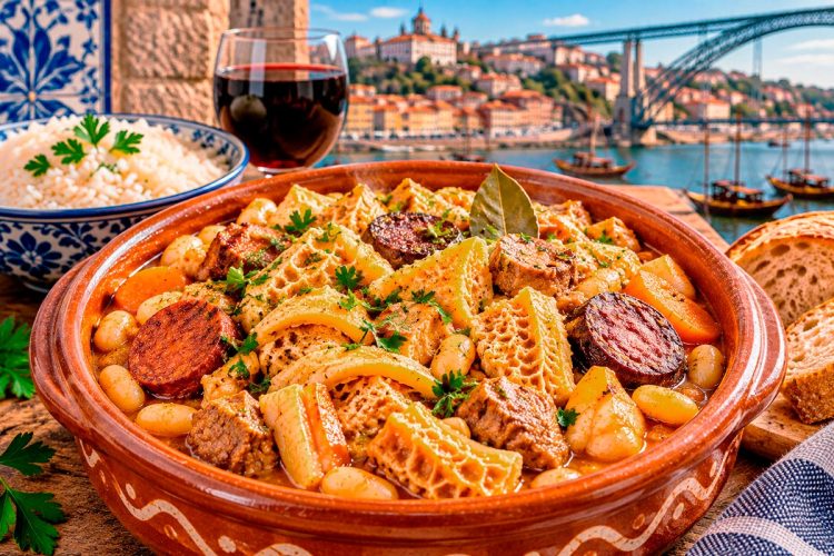 Tripas à Moda do Porto: receita tradicional à moda antiga, com feijão e carnes