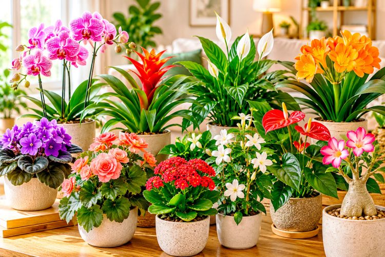 10 plantas de interior com flores para encher a casa de cor e beleza