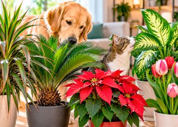 5 plantas tóxicas para cães e gatos que pode ter em casa sem saber