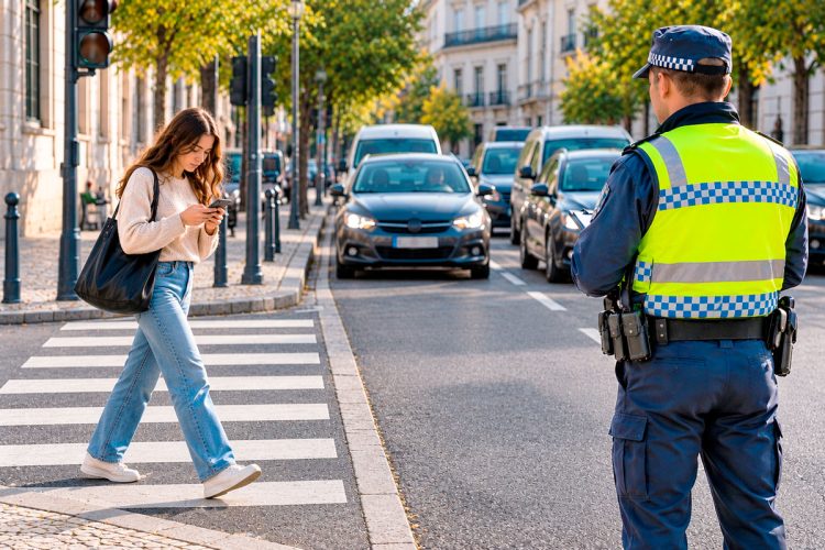 50€ de multa: o erro que muitos peões cometem todos os dias sem saber