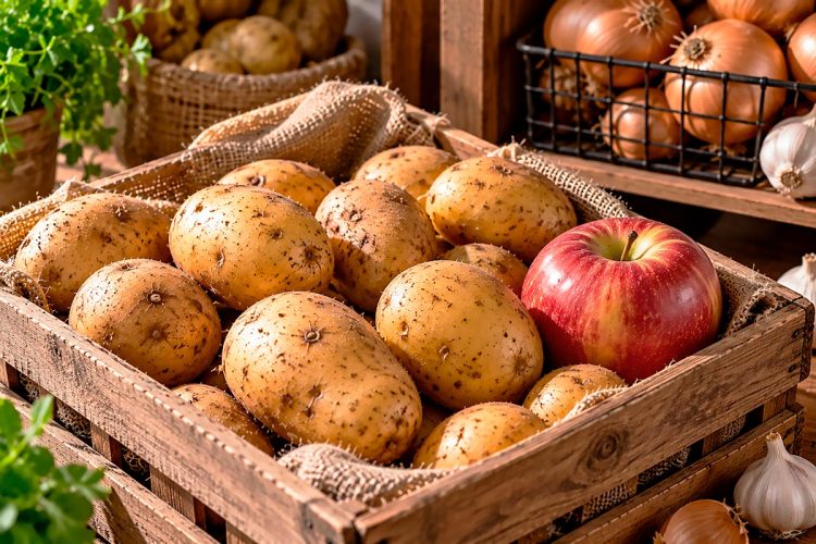 Batatas a grelar? O truque da maçã para as conservar por mais tempo