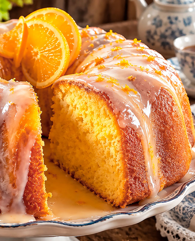 Receita de bolo de laranja e gengibre com glacé de limão Bolo de laranja e gengibre com glacé de limão
