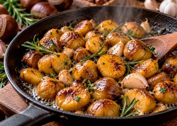 Castanhas fritas com manteiga e alho: um petisco irresistível para o outono