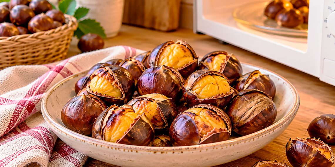 Como assar castanhas no micro-ondas em poucos minutos: truque rápido e fácil