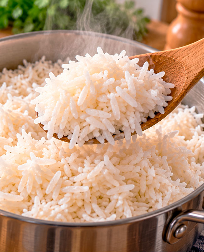 Como fazer arroz branco soltinho