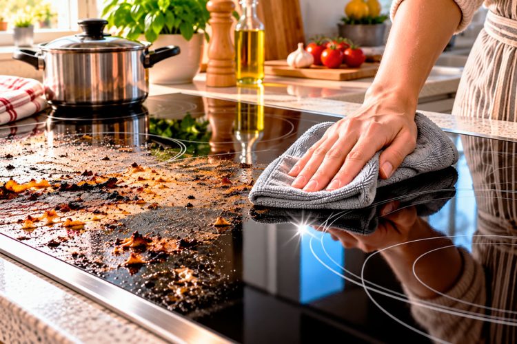 Como limpar a placa vitrocerâmica: truques para remover manchas e recuperar o brilho Como limpar a placa vitrocerâmica: truques para remover manchas e recuperar o brilho