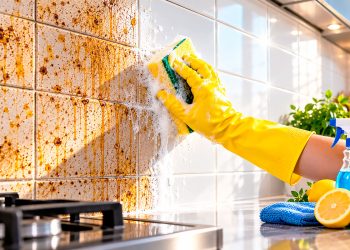 Como limpar azulejos engordurados ou encardidos e deixá-los a brilhar