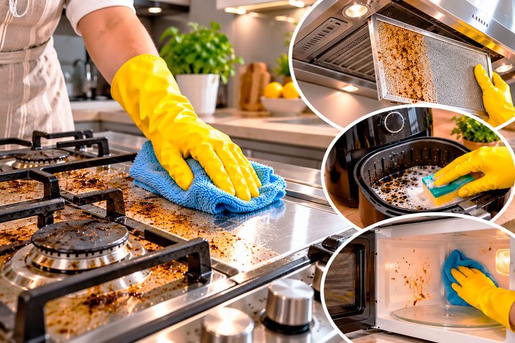 Como remover a gordura dos eletrodomésticos da cozinha: guia passo a passo