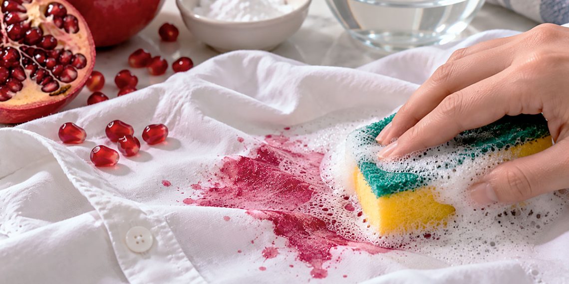 Como remover nódoas de romã da roupa facilmente