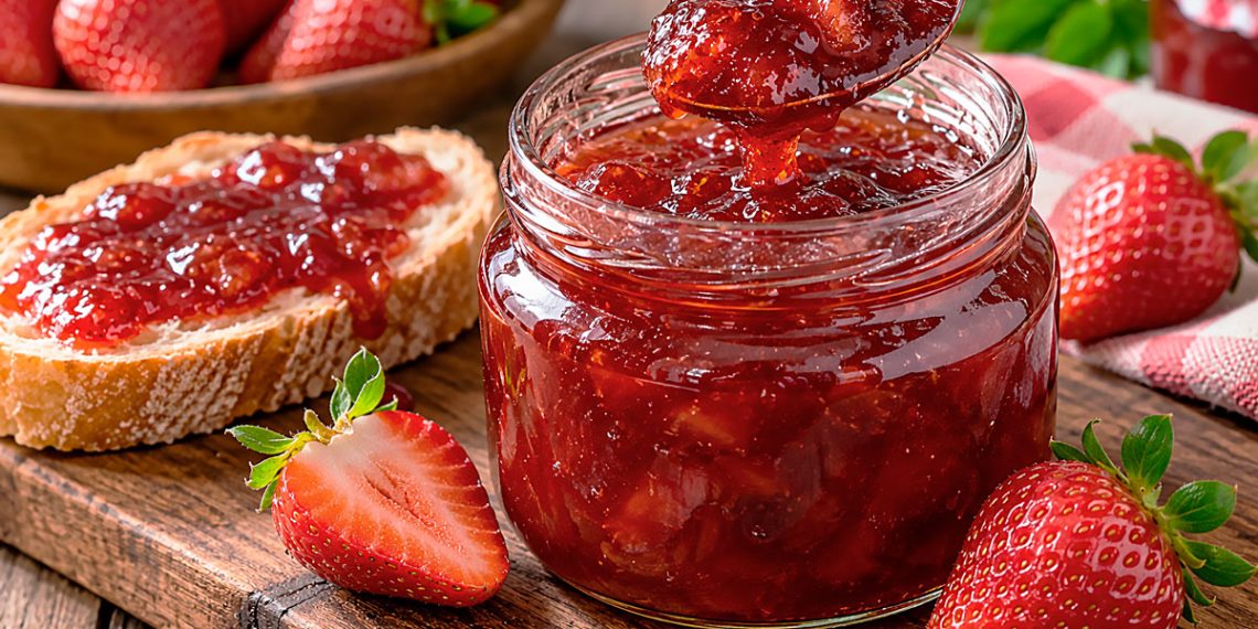 Doce de morango caseiro: receita tradicional com pedaços de fruta