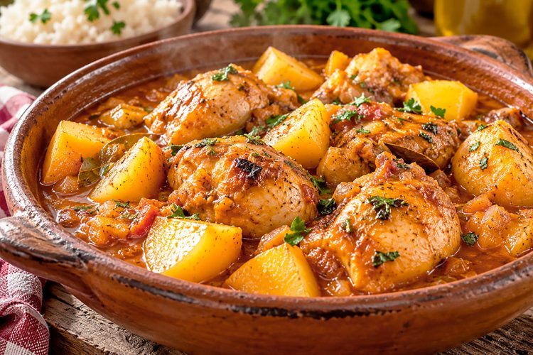 Frango estufado com batatas: receita tradicional Frango estufado com batatas: receita tradicional