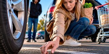 Nota de 5 euros no chão junto ao carro? O truque que pode esconder um furto
