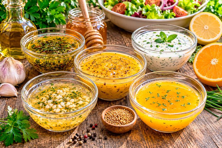 Os 5 melhores molhos para saladas: fáceis e deliciosos