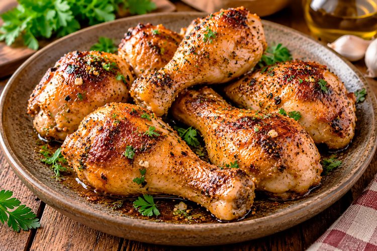Pernas de frango no forno estaladiças: o truque para ficarem douradas e suculentas Pernas de frango no forno estaladiças: o truque para ficarem douradas e suculentas