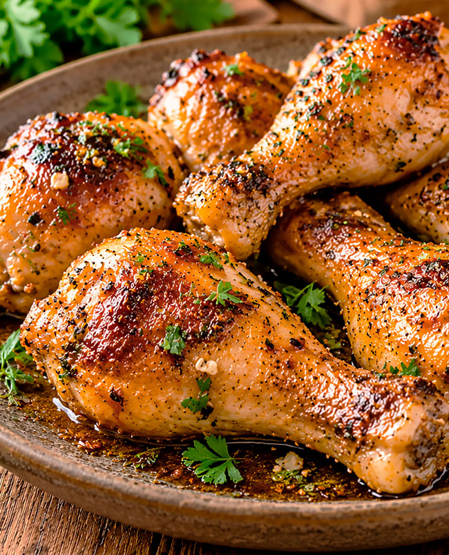 Pernas de frango no forno estaladiças: o truque para ficarem douradas e suculentas Pernas de frango no forno estaladiças