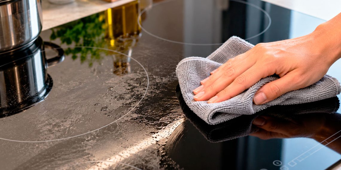 Placa de indução riscada? Saiba como limpá-la sem a danificar
