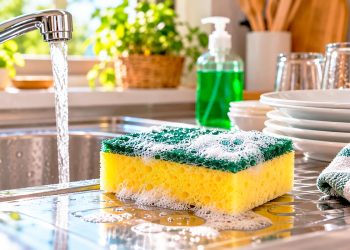 Quando deve trocar a esponja da cozinha? O prazo que não deve ignorar