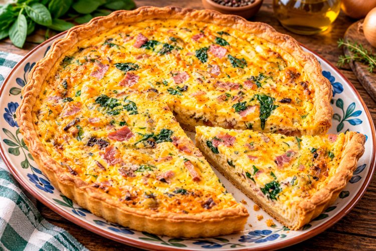 Quiche de fiambre e cogumelos: muito fácil e económica Quiche de fiambre e cogumelos: muito fácil e económica