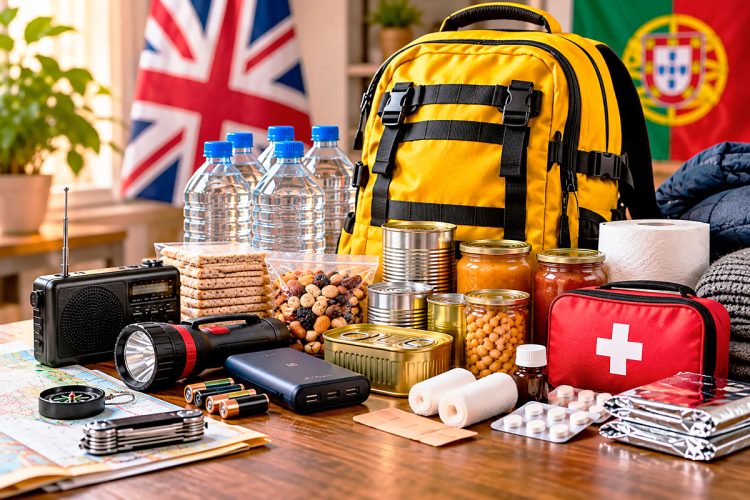 Reino Unido recomenda reservas para 72 horas. Em Portugal, há um kit de emergência anunciado por 45 euros Reino Unido recomenda reservas para 72 horas. Em Portugal, há um kit de emergência anunciado por 45 euros