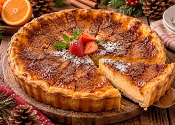 Tarte de iogurte com laranja: receita cremosa e irresistível