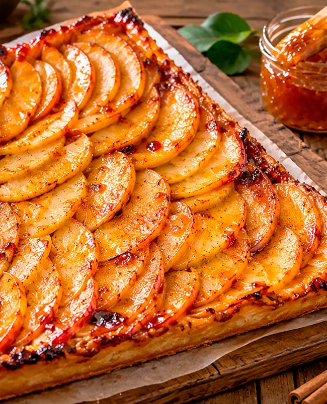 Tarte de iogurte e maçã