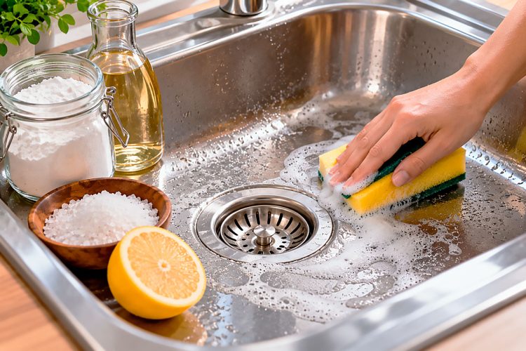 Truque simples para manter o lava-loiça limpo e evitar entupimentos Truque simples para manter o lava-loiça limpo e evitar entupimentos
