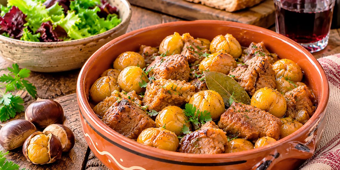 Carne de porco com castanhas: uma receita irresistível